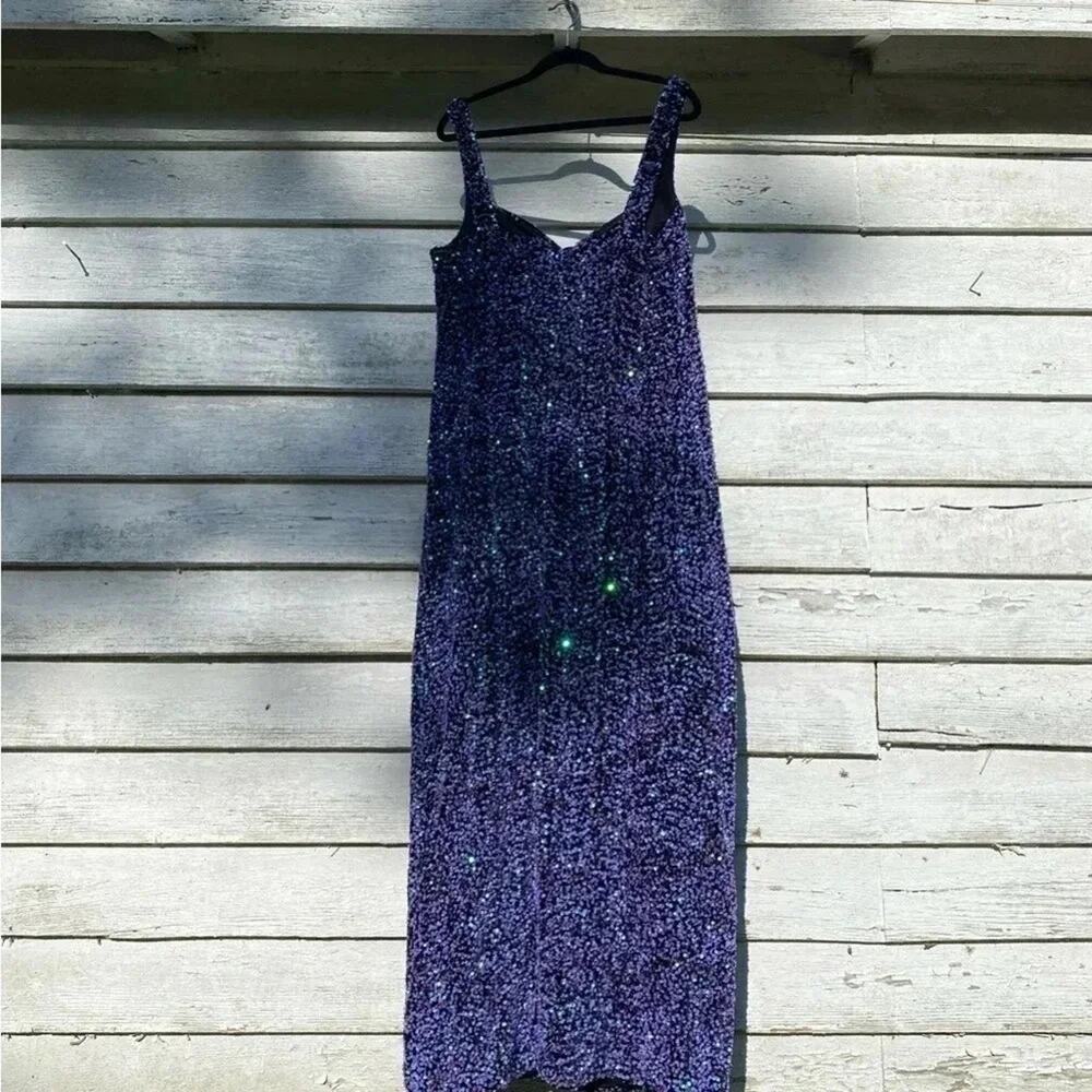 Fashion NOVA Womens Gown Sequin soft mermaid style dress Plus Size - Picture 14 of 14